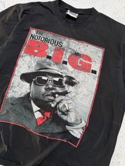 RARE Vintage The Notorious BIG T Shirt Biggie Smalls Rap Tee The Roxx Size XL 90