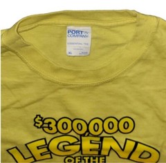 $300,000 Legend of The Hidden Buddha Men’s X-Large Yellow T-shirt Port & Company