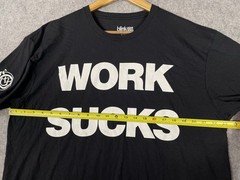 Blink 182 2024 Concert Work Sucks I Know T-shirt Mens XL Black Cotton Punk Tour