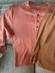 Lands’ End Henleys (NEW/NEVER WORN) L/T + XL/T