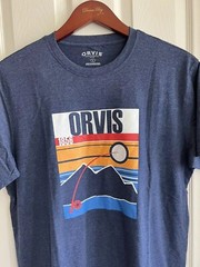 New Orvis Shirt 1856 Mens Short Sleeve Graphic Tee Outdoor Fishing