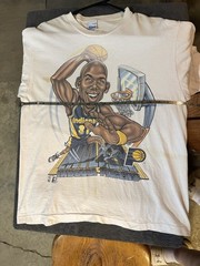 VTG 1993 Reggie Miller Indiana Pacers Salem Sportswear Big Head Shirt Size L