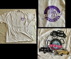 T Shirt Tee XL Single Stitch White 11th Annual Street Rods Forever Double Sided