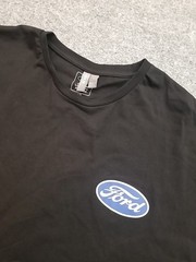 Asos Ford Men T-Shirt XL Black Front & Back Graphic Short Slv Crew Neck Cotton