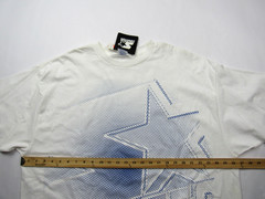 Vtg NOS NWT 90s Starter USA Made T Shirt Single Stitch XXL All Over Print Logo
