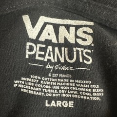 Vans x Peanuts T-Shirt Men’s L Black Long Sleeve Cotton Snoopy Snoopy’s Brothers