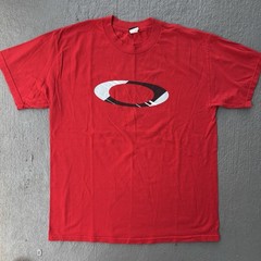 Y2K Oakley Red Logo Circle O Shirt Large