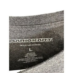 Nintendo Mario Kart Graphic T-Shirt Men’s Large Charcoal Grey Luigi Bowser Toad