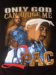 🔥Tupac Vintage Rare T-Shirt. Gemrock. Rap. Blood Red 2 on Front.