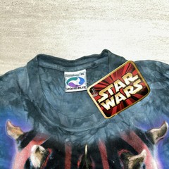 Star Wars Liquid Blue Darth Maul Tie Dye Vintage 90s T-shirt XL Glow in the Dark