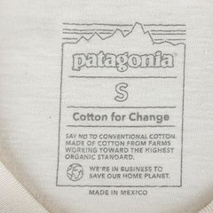 Patagonia Shirt Mens Small Undyed Natural Aquatic Action Little Fish Organic Tee
