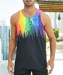 Melting Pattern Realistic 3D Tank Top Mens Womens Unisex