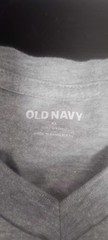 Old Navy Men’s Gray V-Neck Soft-Washed Solid T-Shirt, Regular Size XL