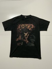 Slayer Undead Soldier Skull & Gun Thrash Metal Punk Rock Band Y2K T-Shirt Sz. S