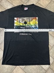 Vintage Curaçao N. A. T Shirt Men’s Large Hanes Single Stitch Graphic Print