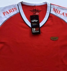 Men’s 1957 Cotton T Shirt,Italian Style,Slim Fit,Stretch S to XL…D1.A
