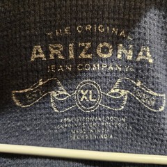 Arizona Jean Company Y2K Graphic Thermal Shirt, Navy, Size XL