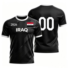 Iraq 2026 Soccer Jersey T-Shirt for Kids & Adults Breathable Casual Wear