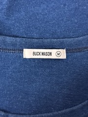 Buck Mason Shirt Medium Mens Blue Indigo Dyed Pocket Tee