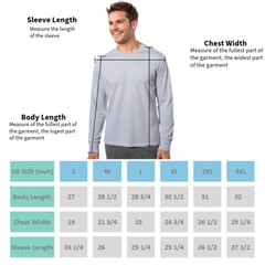 COUVER Men’s Cotton Ribbed Cuff Crew Neck Long Sleeve T-Shirt, 1 Piece