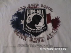 NEW T-Shirt: All Gave Some, Some Gave All POW/MIA : Lots of sizes & colors S-6XL