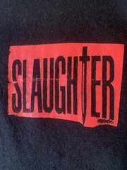 Vtg Slaughter Wild Side T Shirt XL 1992 CD Radio Release Party 90s Band Metal