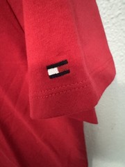 Tommy Hilfiger Mens Red New York Logo Crew Neck Short Sleeve T-Shirt Size S