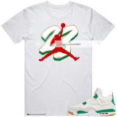 White T-Shirt To Match Air Jordan 1 Low SE Lava Glow