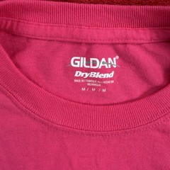 Gildan DryBlend Men’s M Pink Lady Lynx Lubelleville Summer 2013 Tropical T-Shirt