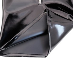 Cloth Latex Clothing Shiny Zip Shirts Top Sexy Cosplay Catsuit Waterproof 0.6MM