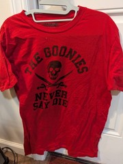 THE GOONIES NEVER SAY DIE Loot Crate Exclusive T Shirt Mens Medium Red