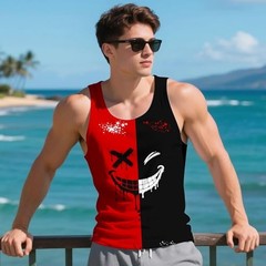 Graphic Workout 3D Tank Top Mens Womens Unisex