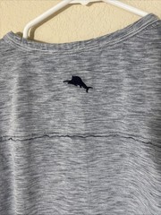 Tommy Bahama Men XL UPF 30 IslandZone Henley Shirt Gray Heather