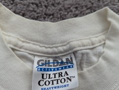 Vintage Gildan Ultra Cotton T-Shirt Mens M Crew Neck Music Festival 2001 Y2K