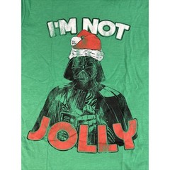 Star Wars Santa Darth Vader Green Christmas T Shirt size Medium New