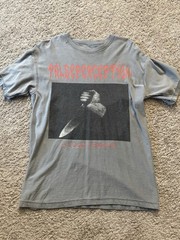 False Perception Pleasure Sect A Loud Temper Gray Graphic Tee Men’s L Cotton