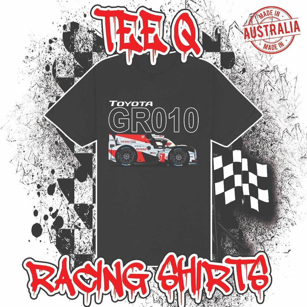 Toyota GR010 Gazoo Racing Le Mans Legend ~ Premium Black Gildan Cotton Tee