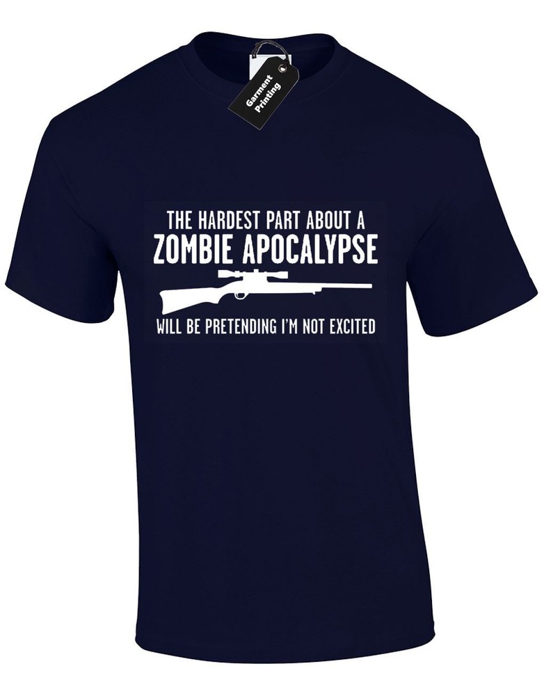 Hardest Part About Zombie Apocalypse Funny Walking Unisex T-Shirt