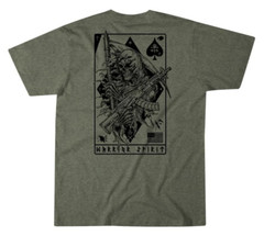 Howitzer Men’s “DEATH DEALER” short sleeve green warrior spirit T-shirt NWT