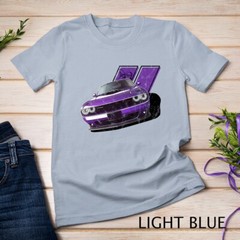 Plum Crazy Modern Muscle car american V8 engine car design Unisex T-shirt