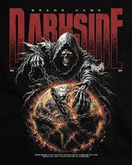 Dark Reaper Skull Graphic T Shirt Gothic Vintage Streetwear Tee Unisex