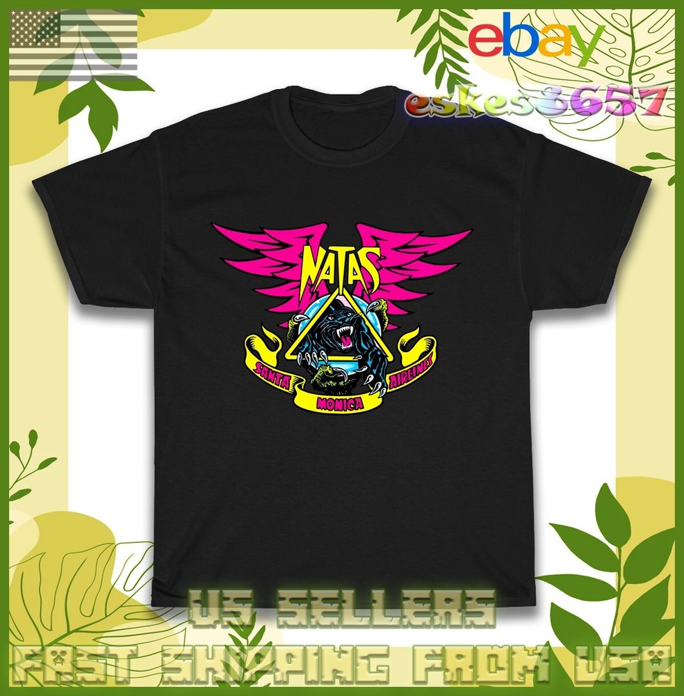 Santa Monica Airlines Natas Kaupas PANTHER Men’s T-Shirt American Style T Shirt