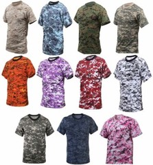 MAY DAY SALE! T-Shirt Digital Camouflage Camo Rothco Military Style Tagless