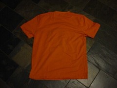 unworn BKYS Mens LUCKY CHARM PUNK embroidered applique Cot/Spanx shirt ORANG LRG