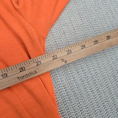 Dickies Shirt Mens Large Tall LTL Orange Painter Long Sleeve Pocket Work T-Shirt