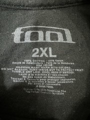 Tool Triple Skull Tshirt Mens 2XL Black Spiked Print Los Angeles California Tour