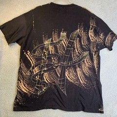 VTG Hand Painted by Heather XL Single Stitch All Over Print T-Shirt USA RETRO