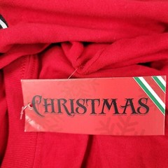 Men’s Heavy Cotton Christmas Holiday Short Sleeve Santa Claus Shirt Red Size 3XL