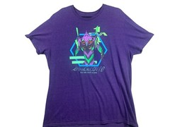 Evangelion 1.0 You Are (Not) Alone Shirt Mens XL Purple Neon Genesis Evangelion