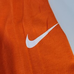 Nike Just Do It Again Men’s XL Orange Long Sleeve T-Shirt Ribbed Cuffs NWOT Flaw